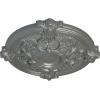 image17 38OD x 1 34P Hamilton Ceiling Medallion Fits Canopies up to 3 34Silver Metallic Series