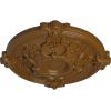 image17 38OD x 1 34P Hamilton Ceiling Medallion Fits Canopies up to 3 34Smokey Topaz Flat Finish