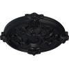 image17 38OD x 1 34P Hamilton Ceiling Medallion Fits Canopies up to 3 34Steel Gray Metallic Series