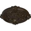 image17 38OD x 1 34P Hamilton Ceiling Medallion Fits Canopies up to 3 34Stone Hearth Crackle Flat Finish