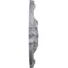 image17 38OD x 1 34P Hamilton Ceiling Medallion Fits Canopies up to 3 34Ultra Pure White Crackle Flat Finish