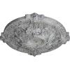 image17 38OD x 1 34P Hamilton Ceiling Medallion Fits Canopies up to 3 34Ultra Pure White Crackle Flat Finish