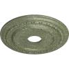 image17 78OD x 3 58ID x 1 14P Dublin Ceiling Medallion Fits Canopies up to 5 18Athenian Green Crackle Flat Finish
