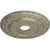 image17 78OD x 3 58ID x 1 14P Dublin Ceiling Medallion Fits Canopies up to 5 18Castle Stone Crackle Flat Finish