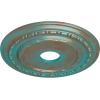 image17 78OD x 3 58ID x 1 14P Dublin Ceiling Medallion Fits Canopies up to 5 18Copper Green Patina Metallic Series