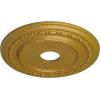 image17 78OD x 3 58ID x 1 14P Dublin Ceiling Medallion Fits Canopies up to 5 18Pharaohs Gold Metallic Series