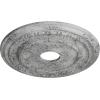 image17 78OD x 3 58ID x 1 14P Dublin Ceiling Medallion Fits Canopies up to 5 18Ultra Pure White Crackle Flat Finish