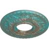 image22 18OD x 7 14ID x 1 34P Hurley Ceiling Medallion Fits Canopies up to 7 14Copper Green Patina Metallic Series