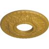 image22 18OD x 7 14ID x 1 34P Hurley Ceiling Medallion Fits Canopies up to 7 14Iridescent Gold Metallic Series