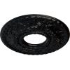 image22 18OD x 7 14ID x 1 34P Hurley Ceiling Medallion Fits Canopies up to 7 14Jet Black Flat Finish