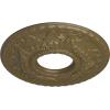 image22 18OD x 7 14ID x 1 34P Hurley Ceiling Medallion Fits Canopies up to 7 14Mississippi Mud Flat Finish