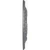 image22 18OD x 7 14ID x 1 34P Hurley Ceiling Medallion Fits Canopies up to 7 14Platinum Metallic Series