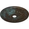 image26 34OD x 3 58ID x 1 38P Elsinore Ceiling Medallion Fits Canopies up to 3 58Bronze Blue Patina Metallic Series