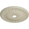 image26 34OD x 3 58ID x 1 38P Elsinore Ceiling Medallion Fits Canopies up to 3 58Clear Yellow Flat Finish