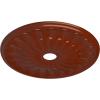 image26 34OD x 3 58ID x 1 38P Elsinore Ceiling Medallion Fits Canopies up to 3 58Firebrick Flat Finish