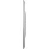 image26 34OD x 3 58ID x 1 38P Elsinore Ceiling Medallion Fits Canopies up to 3 58Frost Flat Finish