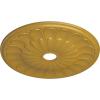 image26 34OD x 3 58ID x 1 38P Elsinore Ceiling Medallion Fits Canopies up to 3 58Iridescent Gold Metallic Series