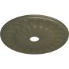 image26 34OD x 3 58ID x 1 38P Elsinore Ceiling Medallion Fits Canopies up to 3 58Painted Turtle Flat Finish
