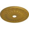 image26 34OD x 3 58ID x 1 38P Elsinore Ceiling Medallion Fits Canopies up to 3 58Pharaohs Gold Metallic Series
