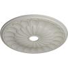 image26 34OD x 3 58ID x 1 38P Elsinore Ceiling Medallion Fits Canopies up to 3 58Pot of Cream Flat Finish