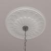 image26 34OD x 3 58ID x 1 38P Elsinore Ceiling Medallion Fits Canopies up to 3 58Primed