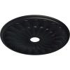 image26 34OD x 3 58ID x 1 38P Elsinore Ceiling Medallion Fits Canopies up to 3 58Steel Gray Metallic Series