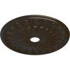 image26 34OD x 3 58ID x 1 38P Elsinore Ceiling Medallion Fits Canopies up to 3 58Stone Hearth Crackle Flat Finish