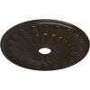image26 34OD x 3 58ID x 1 38P Elsinore Ceiling Medallion Fits Canopies up to 3 58Stone Hearth Flat Finish
