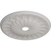 image26 34OD x 3 58ID x 1 38P Elsinore Ceiling Medallion Fits Canopies up to 3 58Ultra Pure White Flat Finish
