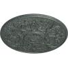 image33OD x 1 34P Versailles Ceiling Medallion Fits Canopies up to 3 14HandPainted Athenian Green Crackle