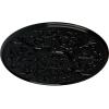 image33OD x 1 34P Versailles Ceiling Medallion Fits Canopies up to 3 14HandPainted Black Pearl