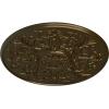 image33OD x 1 34P Versailles Ceiling Medallion Fits Canopies up to 3 14HandPainted Brass
