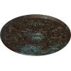 image33OD x 1 34P Versailles Ceiling Medallion Fits Canopies up to 3 14HandPainted Bronze Blue Patina