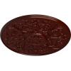 image33OD x 1 34P Versailles Ceiling Medallion Fits Canopies up to 3 14HandPainted Brushed Mahogany