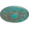 image33OD x 1 34P Versailles Ceiling Medallion Fits Canopies up to 3 14HandPainted Copper Green Patina