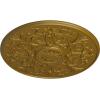 image33OD x 1 34P Versailles Ceiling Medallion Fits Canopies up to 3 14HandPainted Gold