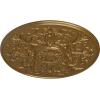 image33OD x 1 34P Versailles Ceiling Medallion Fits Canopies up to 3 14HandPainted Pale Gold
