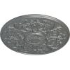 image33OD x 1 34P Versailles Ceiling Medallion Fits Canopies up to 3 14HandPainted Platinum