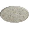 image33OD x 1 34P Versailles Ceiling Medallion Fits Canopies up to 3 14HandPainted Pot of Cream Crackle