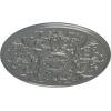 image33OD x 1 34P Versailles Ceiling Medallion Fits Canopies up to 3 14HandPainted Silver