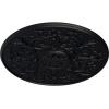 image33OD x 1 34P Versailles Ceiling Medallion Fits Canopies up to 3 14HandPainted Steel Gray