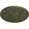 image33OD x 1 34P Versailles Ceiling Medallion Fits Canopies up to 3 14HandPainted Witch Hazel