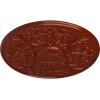 image33OD x 1 34P Versailles Ceiling Medallion Fits Canopies up to 3 14Handpainted Firebrick