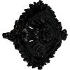 image35 78W x 22 12H x 4 38P Antonio Ceiling MedallionHandPainted Black Pearl