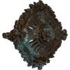 image35 78W x 22 12H x 4 38P Antonio Ceiling MedallionHandPainted Bronze Blue Patina