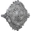 image35 78W x 22 12H x 4 38P Antonio Ceiling MedallionHandPainted Ultra Pure White Crackle