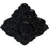 image42 34W x 28 78H x 1P Ashford Ceiling MedallionJet Black Flat Finish