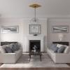 image42 34W x 28 78H x 1P Ashford Ceiling MedallionPharaohs Gold Metallic Series