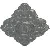 image42 34W x 28 78H x 1P Ashford Ceiling MedallionPlatinum Metallic Series