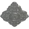 image42 34W x 28 78H x 1P Ashford Ceiling MedallionSilver Metallic Series